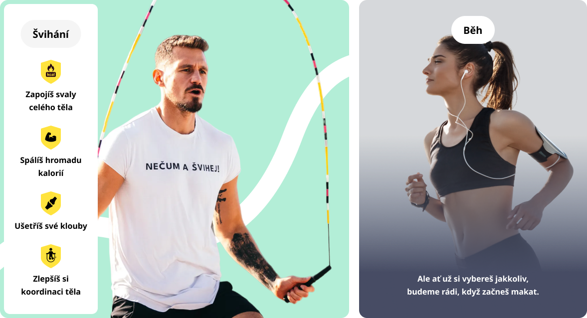 Švihání vs Běh – srovnání výhod švihadla a běhu